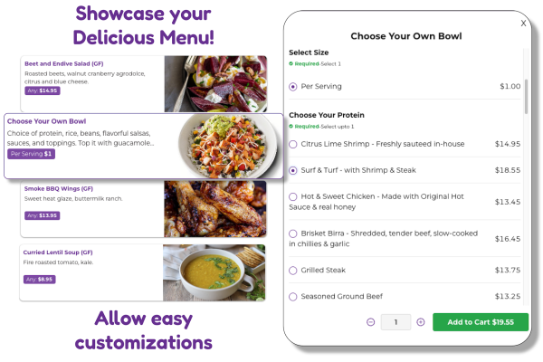 Showcase Your Delicious Menu